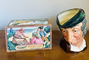 lot 173 image: Vintage Royal Doulton Toby Mug Simple Simon and Decorative Vintage Box