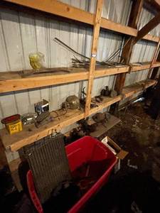 lot 172 image: Collection of Used Automotive Parts Including Headlights and Radiator
