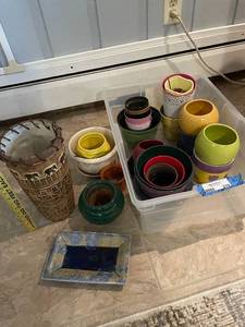 lot 219 image: Collection of Assorted Decorative Vases and Bowls