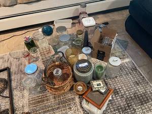 lot 222 image: Collection of Assorted Glass Jars and Containers