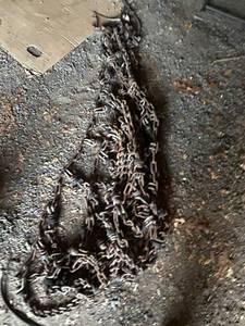 lot 41 image: Set of Heavy Duty Rusted Tire Chains