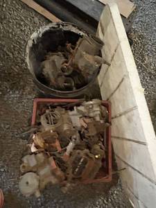 lot 46 image: Collection of Vintage Automotive Carburetors for Parts or Restoration