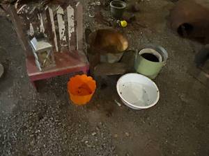 lot 48 image: Collection of Decorative Buckets and Rustic Items