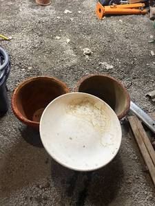 lot 58 image: Set of Decorative Ceramic Planters and Birdbath