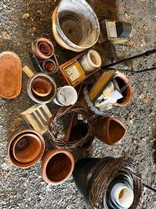 lot 71 image: Collection of Various Ceramic Pots and Miscellaneous Garden Items