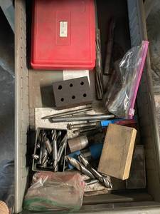 lot 104 image: Collection of Assorted Industrial Drill Bits and Tools