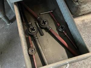 lot 106 image: Collection of Tap and Die Tools in Drawer