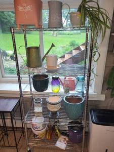 lot 286 image: Collection of Garden Planters, Watering Cans, and Decorative Jars