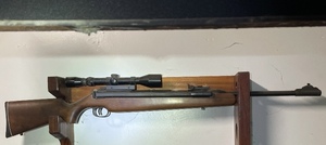 lot 120 image: Vintage German Air Rifle with Scope