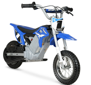 lot 6 image: Hyper Toys 24V 350 Dirt Bike Electric Powered Ride on, Blue, Age Group 13 Years, 14 mph Max Speed