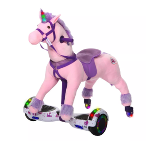 lot 14 image: Power Pony Riding Toy - Princess Zume V2 Steel Ride-On Animal, 8 MPH, 200 lb Capacity