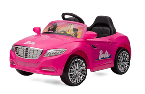 lot 23 image: 6V Barbie Convertible Ride on Car, Battery Powered Toy, Kids Ages 3, Remote Control
