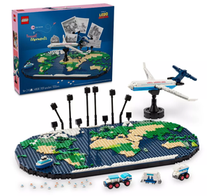 lot 58 image: LEGO Travel Moments Building Set, World Map for Travelers and Home Decor 41838