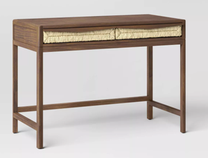 lot 76 image: Withania Desk with Drawers - Threshold Wood Composite, Home Office Furniture, Study Writing Table