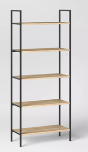 lot 82 image: 72 Loring 5 Shelf Ladder Bookshelf - Threshold