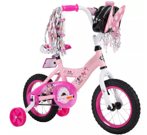 lot 103 image: Huffy Disney Minnie Mouse Kids Bike - 12 Wheels - Training Wheels