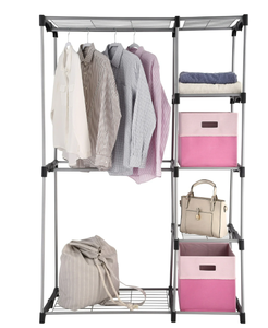 lot 120 image: Mainstays Adult Wire Shelf Closet Organizer, 2-Tier
