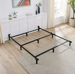 lot 140 image: Mainstays 7 TwinFullQueen Size Adjustable Metal Bed Frame