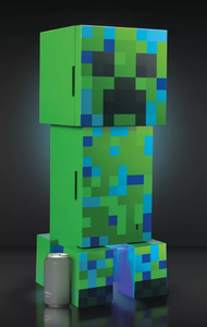lot 205 image: Minecraft Charged Creeper Figural Mini Fridge