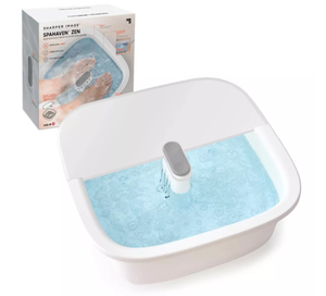 lot 215 image: Sharper Image SpaHaven Zen Heating Foot Bath with Splash Guard Electric Plastic Spa