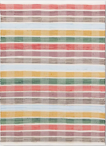 lot 245 image: Check Striped Chindi Handwoven Area Rug - Room Essentials