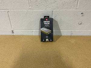 lot 337 image: Swiss Tech 20000 mAh Wireless Power Bank with Flashlight and Charging Pad, IP54 Weatherproof