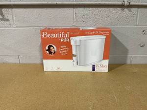 lot 344 image: Beautiful by PUR 30 Cup Dispenser Pitcher Water Filtration System PDS1820W