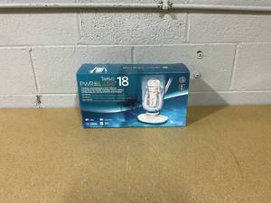 lot 350 image: Kokido White and Blue Telsa 18 Rechargeable Pool Vacuum