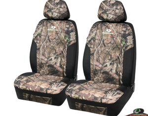 lot 303 image: MOSSY Oak Low Back Camo Seat Covers, Airbag Compatible, Universial Fit - Made with Premium Rip-Stop Oxford Fabric