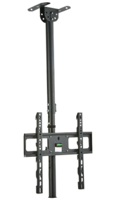 lot 318 image: Onn Full Motion Ceiling TV Mount for 26 to 65 TVs, UL Listed, Holds up to 110 lbs