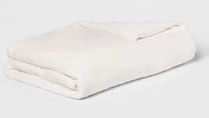 lot 328 image: Microplush Weighted Blanket with Removable Cover 15lbs - Threshold
