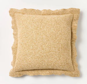 lot 331 image: LOT OF 2 Oversized Heather Square Throw Pillow - Threshold designed with Studio McGee