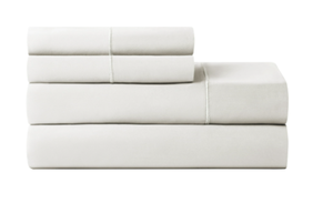 lot 336 image: Hotel Style 4-Piece 600 Thread Count White Egyptian Cotton Adult Bed Sheet Set, King - Deep Pocket