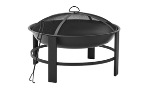 lot 434 image: Mainstays 28 Round Wood Burning Fire Pit, Steel Frame