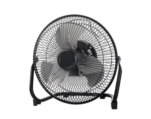lot 442 image: Mainstays 9 3-Speed High Velocity Wall Mountable Black New Floor Fan