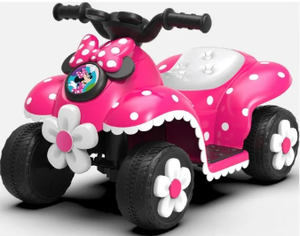lot 469 image: 6V Minnie Mouse Quad, Battery Powered Ride-on, Ages 3