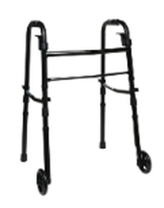 lot 279 image: Equate Folding Walker with Wheels, Black