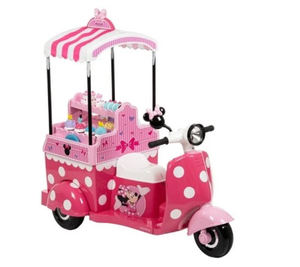 lot 92 image: Huffy Disney Minnie Mouse Bakery Cart Electric Ride-On Car