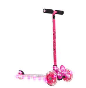 lot 149 image: Huffy Disney Minnie Mouse Light-Up Toddler Scooter, 3-Wheel Design, Ages 3, Pink