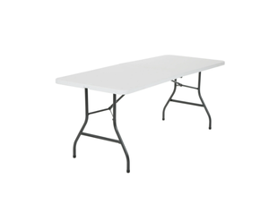 lot 164 image: Cosco 6 Foot Premium Folding Table, White Speckle