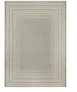 lot 169 image: Better Homes and Gardens Woven Gray Border Outdoor Rug