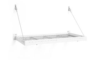 lot 188 image: Pro Series 2 ft. x 4 ft. Wall Mounted Steel Shelf 2pk