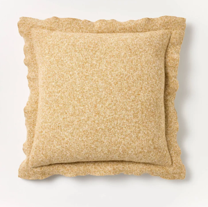 lot 257 image: LOT OF 2 Oversized Heather Square Throw Pillow - Threshold designed with Studio McGee