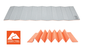 lot 266 image: Ozark Trail Foam Lightweight Sleeping Pad 72.8L X 21.65W, Silver Gray