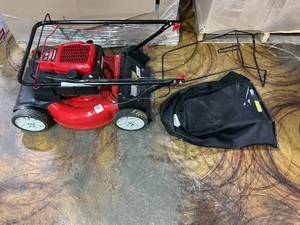 lot 26 image: Troy-Bilt 163cc Gas Powered 21 Front-Wheel Drive Walk-Behind Mower, TB200
