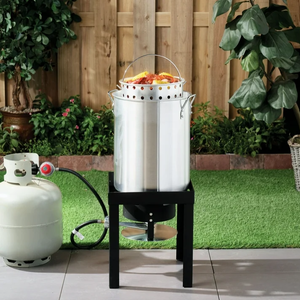 lot 197 image: Expert Grill 30Quart Boil Fry Steam Kit