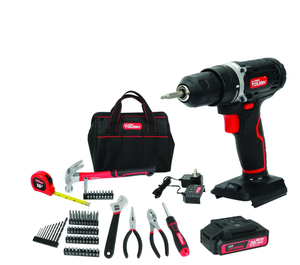 lot 301 image: 70PCS Hyper Tough 20V Max 1.5AH Project Kit with Cordless Drill, Battery & Charger