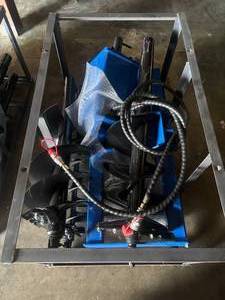 lot 24 image: CFG SSECAG-Y Skid Steer Auger With 3 Bits