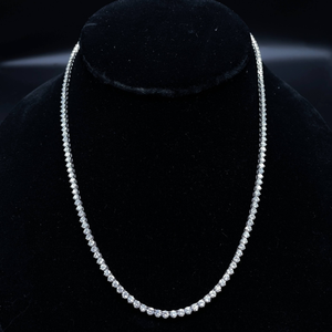 NEW! Stunning 11.70 Carat Diamond Tennis Chain Necklace in Platinum; $10,499 Retail