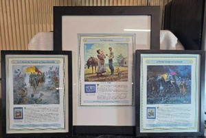 lot 40 image: Mort Kunstlers Legends in Gray Civil War art W descriptions and stamps